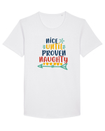 Nice ... Naughty Tricou mânecă scurtă guler larg Bărbat Skater
