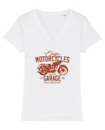Classic Motorcycles California Tricou mânecă scurtă guler V Damă Evoker