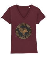 Pentru Motocilisti Tricou mânecă scurtă guler V Damă Evoker