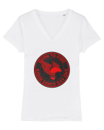 Pentru Motocilisti Tricou mânecă scurtă guler V Damă Evoker