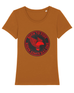 Pentru Motocilisti Tricou mânecă scurtă guler larg fitted Damă Expresser