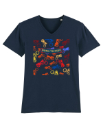 Pentru Motocilisti Tricou mânecă scurtă guler V Bărbat Presenter