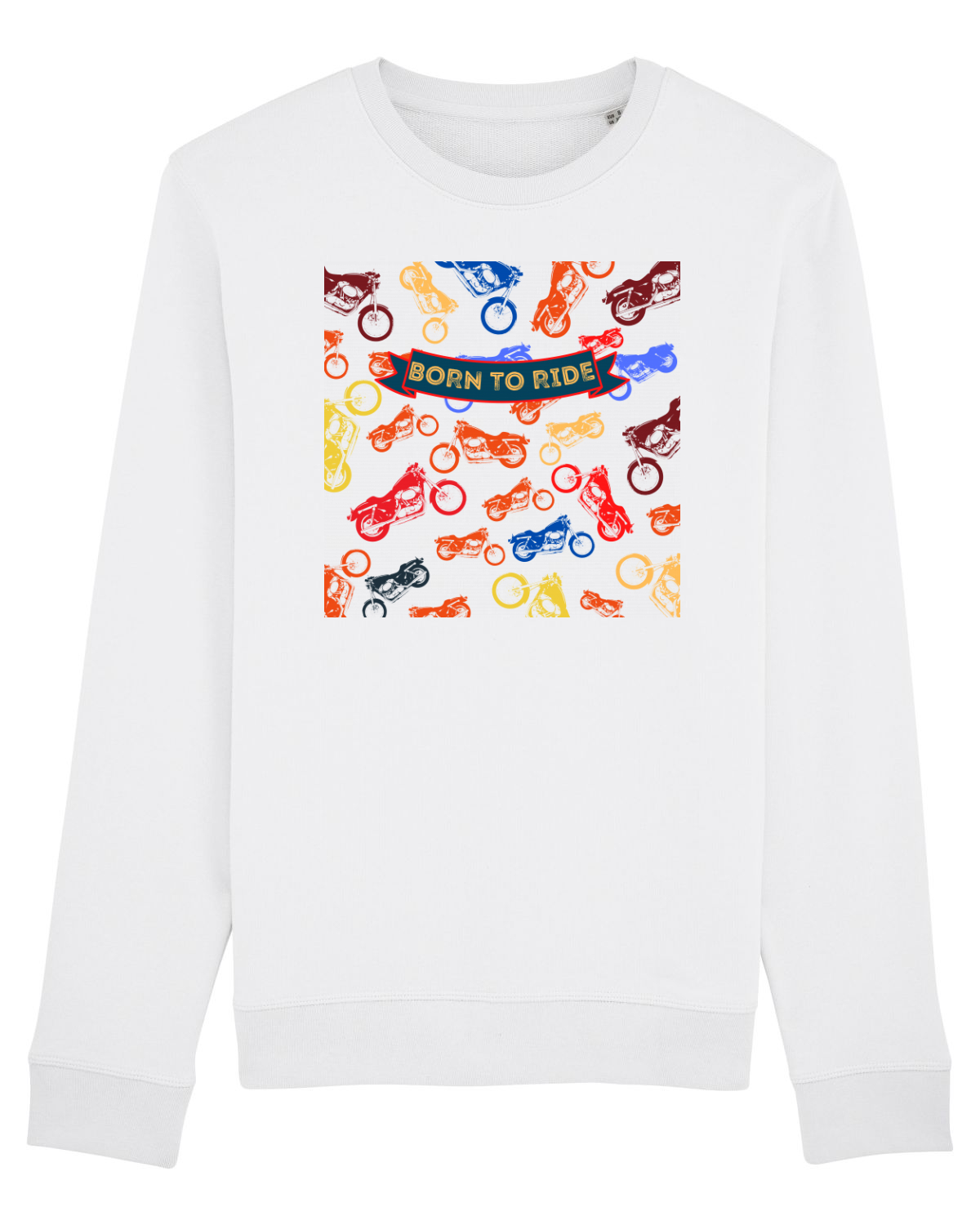 Bluză mânecă lungă Unisex Rise White