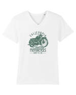California Vintage Motorcycles Tricou mânecă scurtă guler V Bărbat Presenter