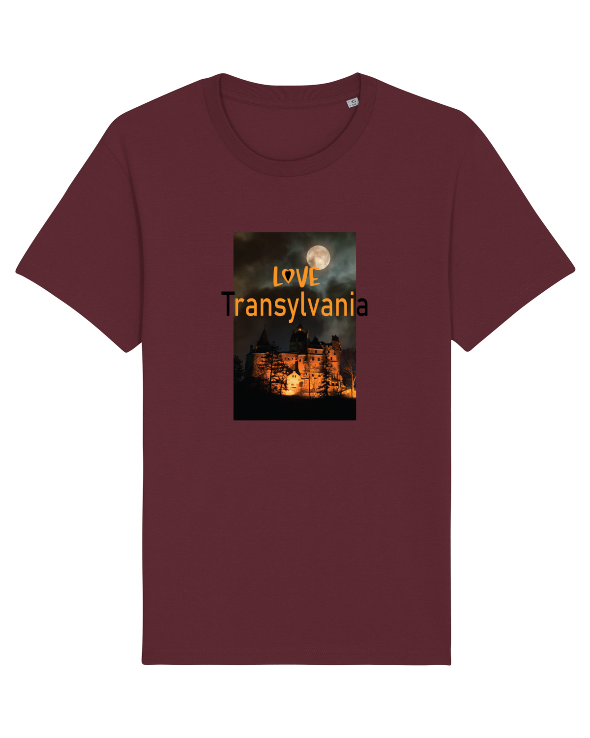 Tricou mânecă scurtă Unisex Rocker Burgundy