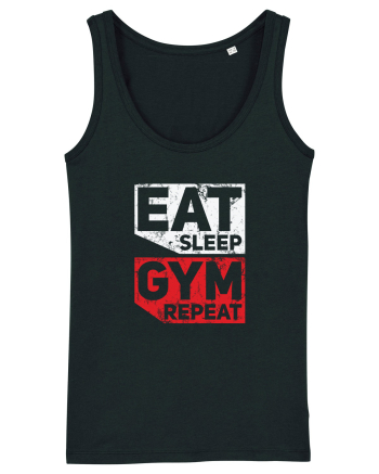 Eat sleep gym repeat Black