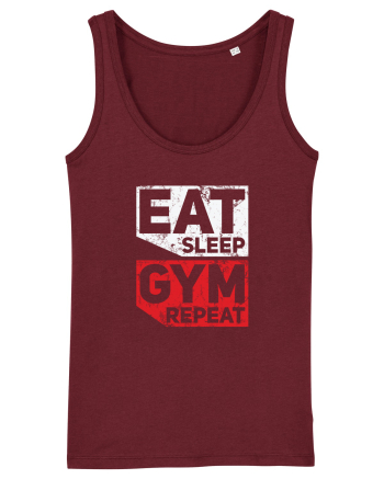 Eat sleep gym repeat Burgundy