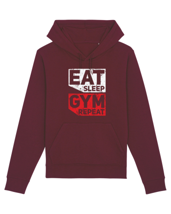 Eat sleep gym repeat Burgundy