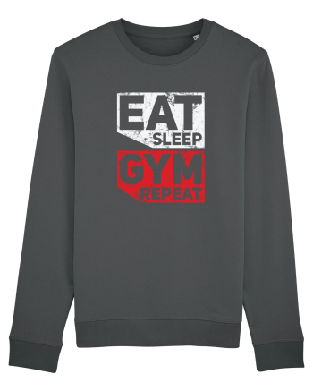 Eat sleep gym repeat Anthracite