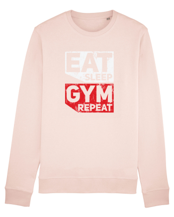 Eat sleep gym repeat Candy Pink