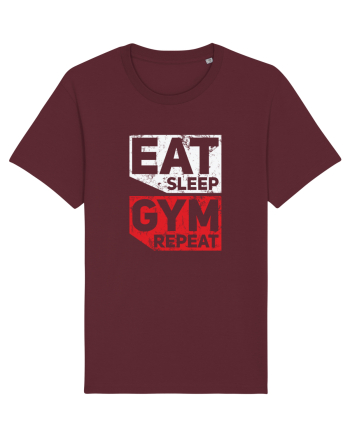 Eat sleep gym repeat Burgundy