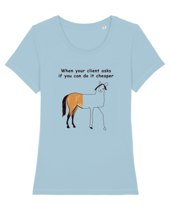 Funny clients Sky Blue