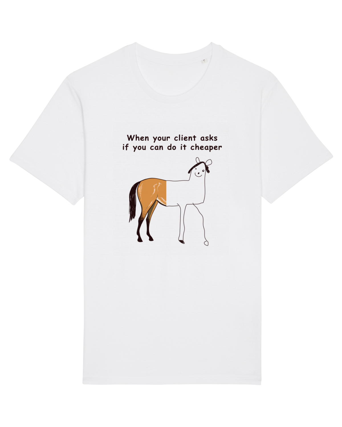 Tricou mânecă scurtă Unisex Rocker White