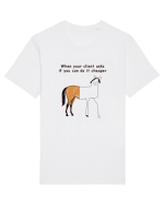 Funny clients Tricou mânecă scurtă Unisex Rocker