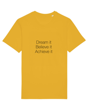 Dream it Believe it Achieve it Spectra Yellow
