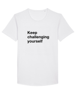 Keep challenging yourself Tricou mânecă scurtă guler larg Bărbat Skater