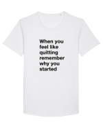 When you feel like quitting Tricou mânecă scurtă guler larg Bărbat Skater
