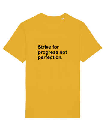 Strive for progress not perfection Spectra Yellow