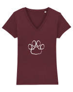 Paw #1 Tricou mânecă scurtă guler V Damă Evoker