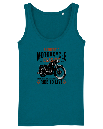 Ride to Live Classic Motorcycle Ocean Depth