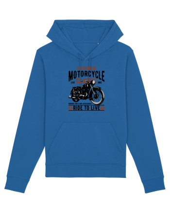 Ride to Live Classic Motorcycle Royal Blue
