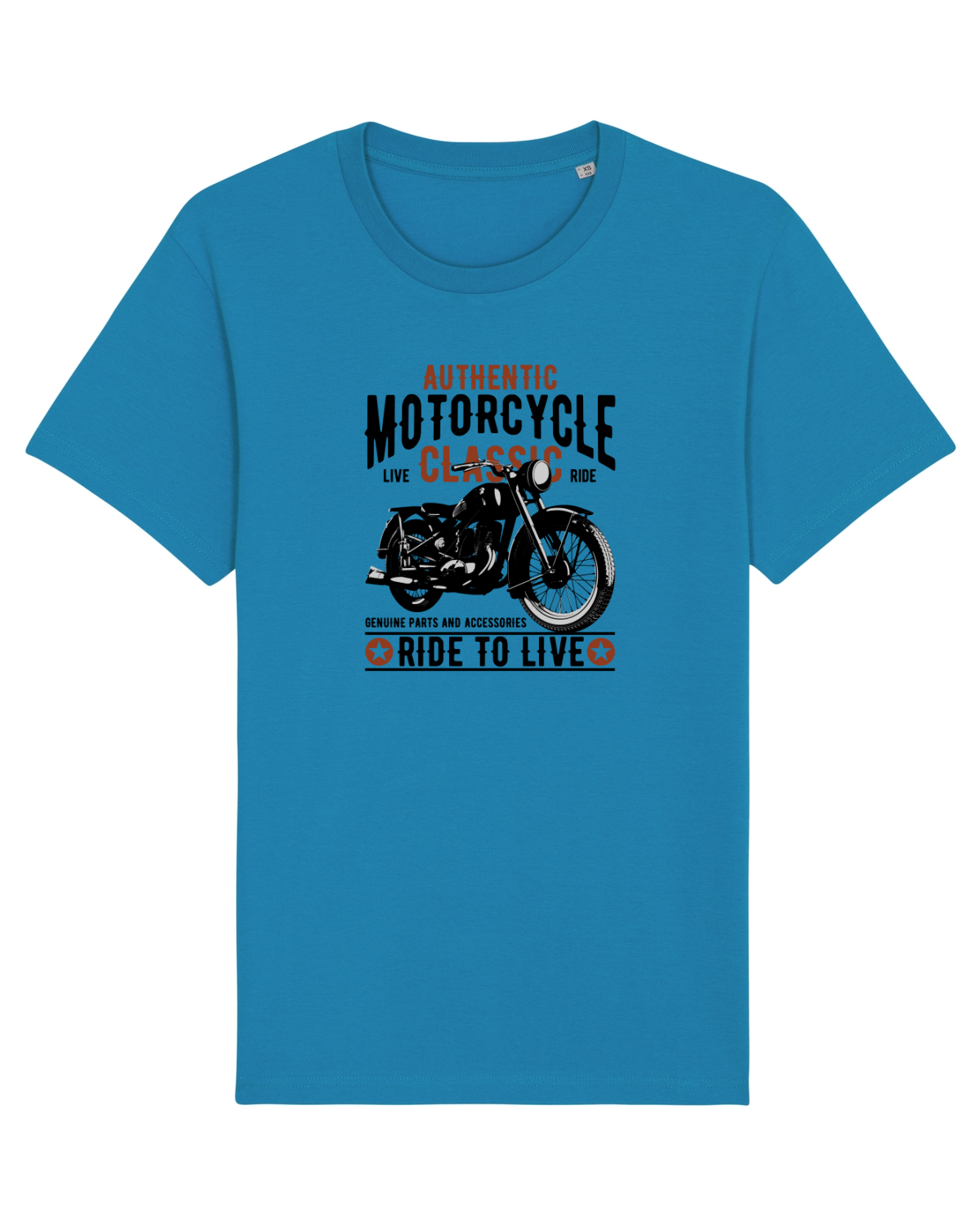 Tricou mânecă scurtă Unisex Rocker Azur