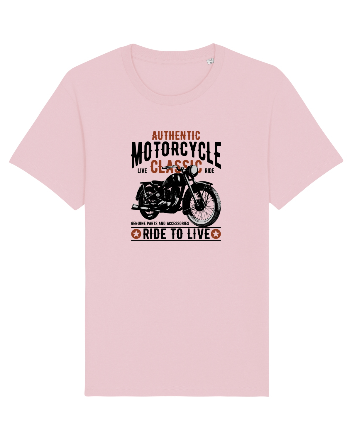 Tricou mânecă scurtă Unisex Rocker Cotton Pink