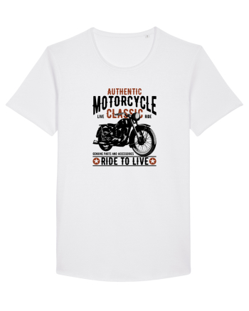 Ride to Live Classic Motorcycle White