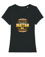 Gasoline Motor Oil California Tricou mânecă scurtă guler larg fitted Damă Expresser