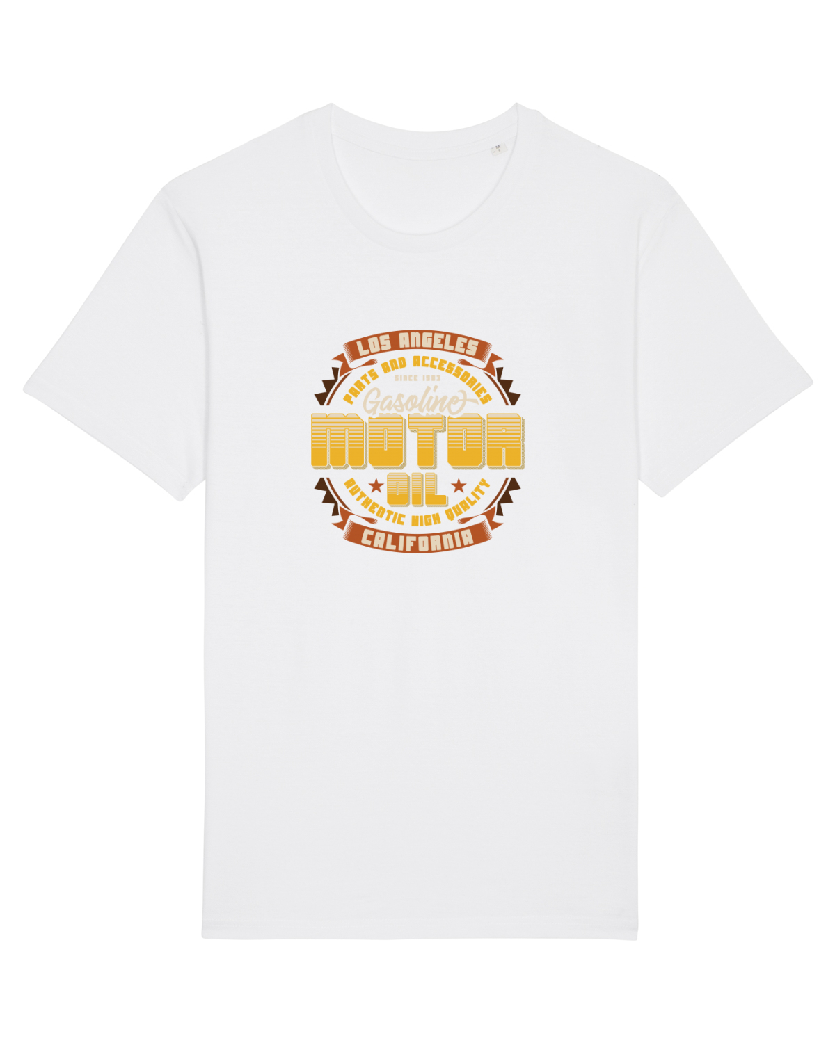 Tricou mânecă scurtă Unisex Rocker White
