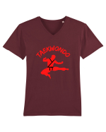 Taekwondo Tricou mânecă scurtă guler V Bărbat Presenter