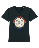 Taekwondo Tricou mânecă scurtă guler V Bărbat Presenter