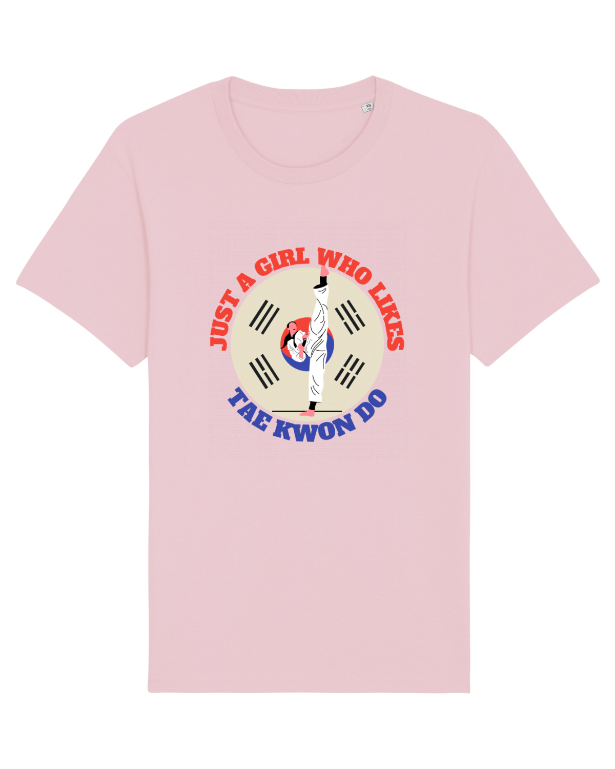 Tricou mânecă scurtă Unisex Rocker Cotton Pink