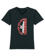 Taekwondo Tricou mânecă scurtă guler V Bărbat Presenter