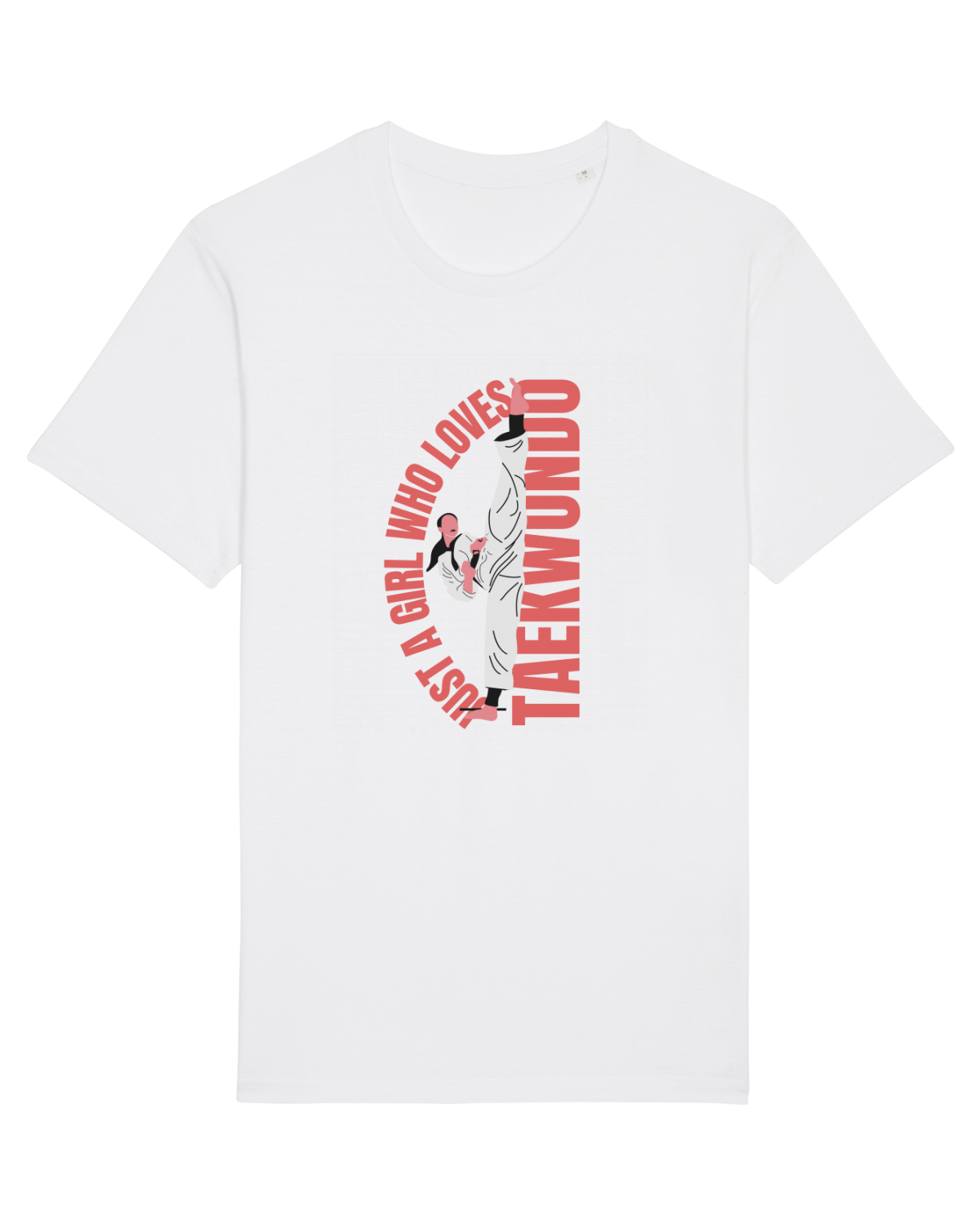 Tricou mânecă scurtă Unisex Rocker White