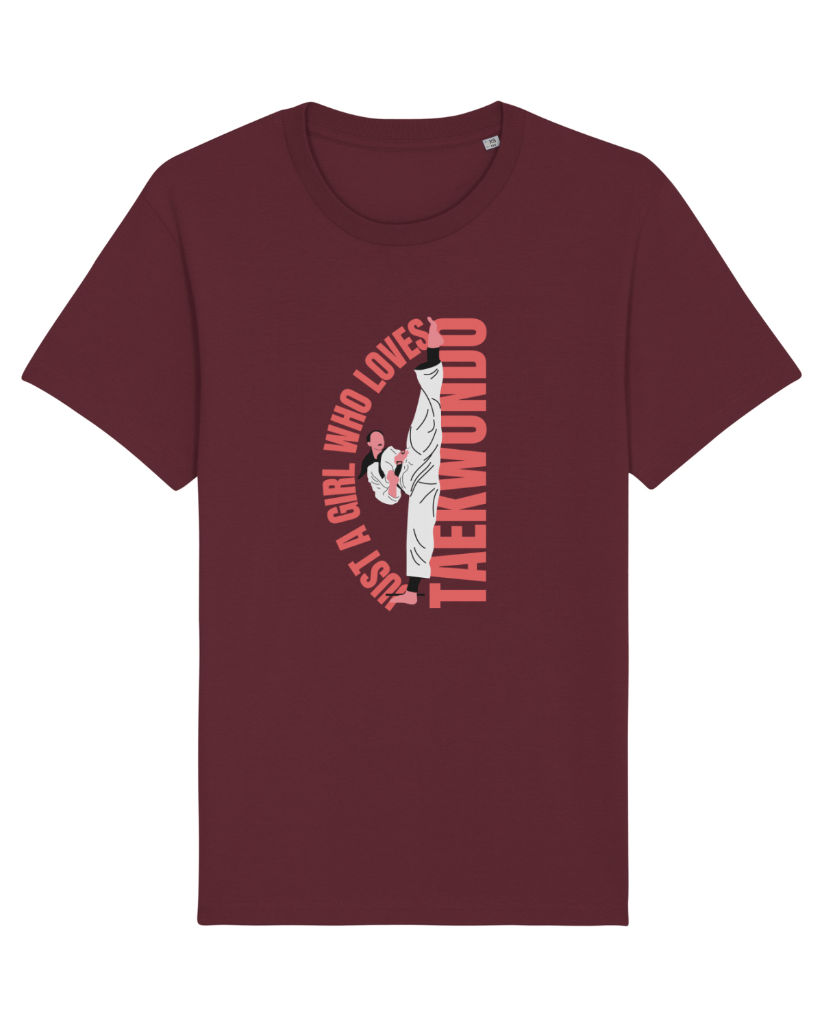 Tricou mânecă scurtă Unisex Rocker Burgundy