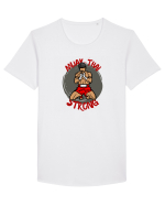 Box Tailandez. Muay Thai Tricou mânecă scurtă guler larg Bărbat Skater