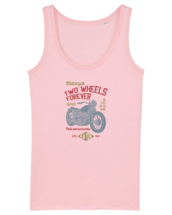 Two Wheels Forever Bobber Cotton Pink