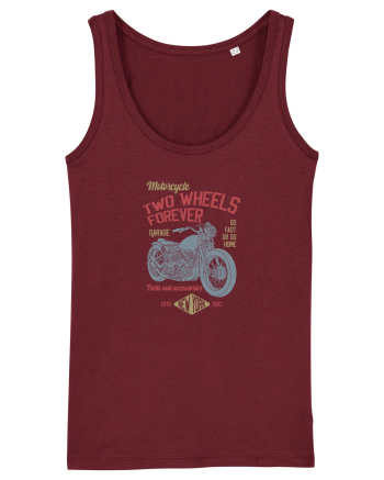Two Wheels Forever Bobber Burgundy
