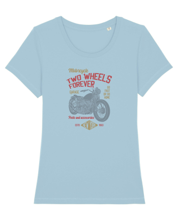 Two Wheels Forever Bobber Sky Blue