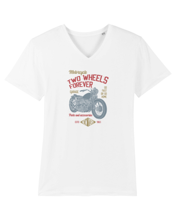 Two Wheels Forever Bobber White