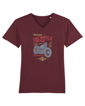 Two Wheels Forever Bobber Burgundy
