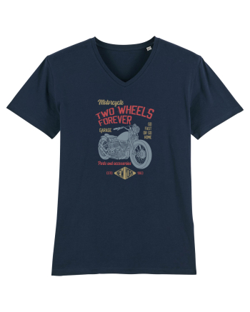 Two Wheels Forever Bobber French Navy