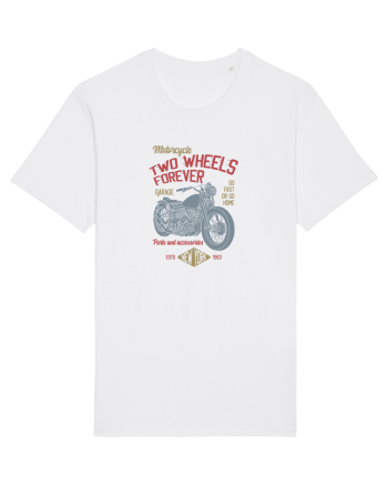 Two Wheels Forever Bobber White