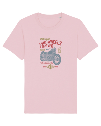 Two Wheels Forever Bobber Cotton Pink
