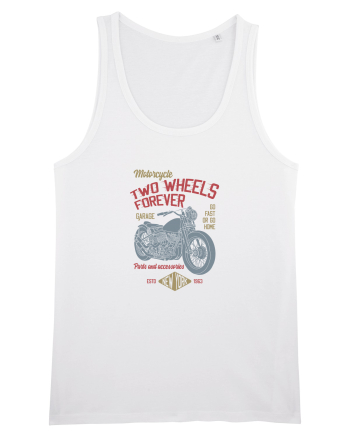 Two Wheels Forever Bobber White