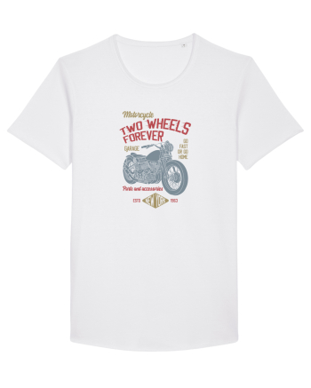 Two Wheels Forever Bobber White