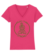 Box Tailandez.Muay Thai Tricou mânecă scurtă guler V Damă Evoker