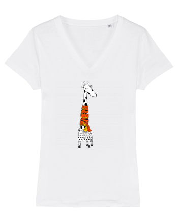 Girafa in dar White