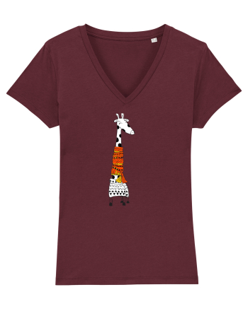 Girafa in dar Burgundy